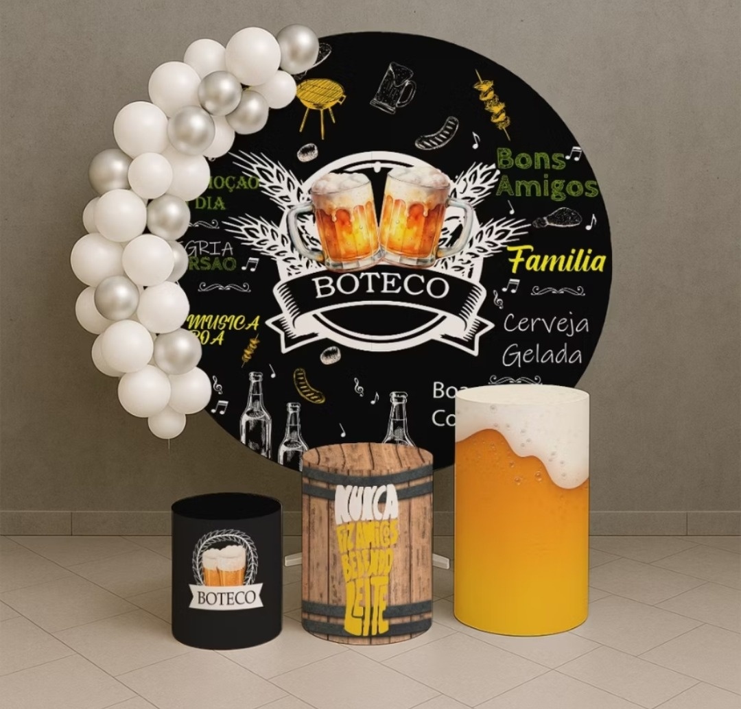 Kit Capa Painel E Cilindros Boteco - MV festa