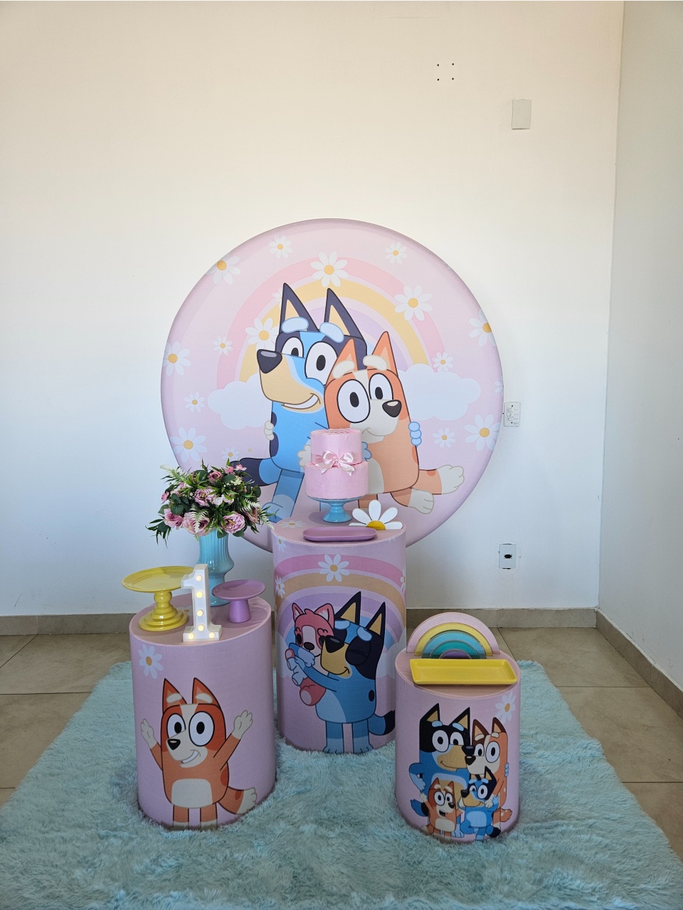 Kit Festa Facil P - Bluey E Bingo  - DecorFest
