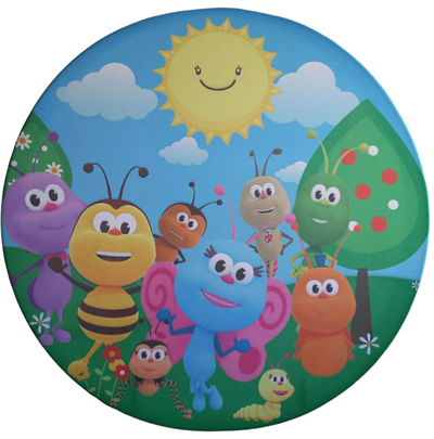 Painel Redondo Bichikids - DecorFest