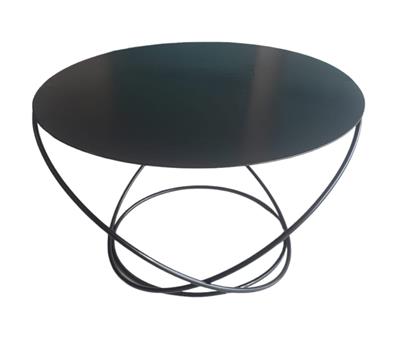 Bandeja Preta 3 Argolas Redonda P Metal - DecorFest