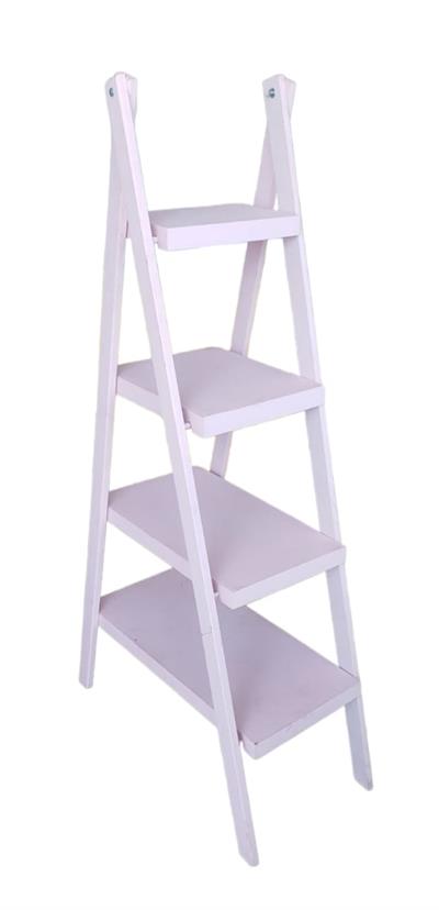 Escadinha de Chão Mdf - Rosa - DecorFest