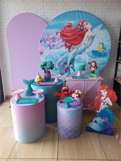 Kit Festa Facil G - A Pequena Sereia - DecorFest
