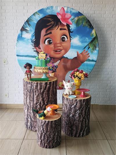 Kit Festa Facil P - Moana Baby - DecorFest