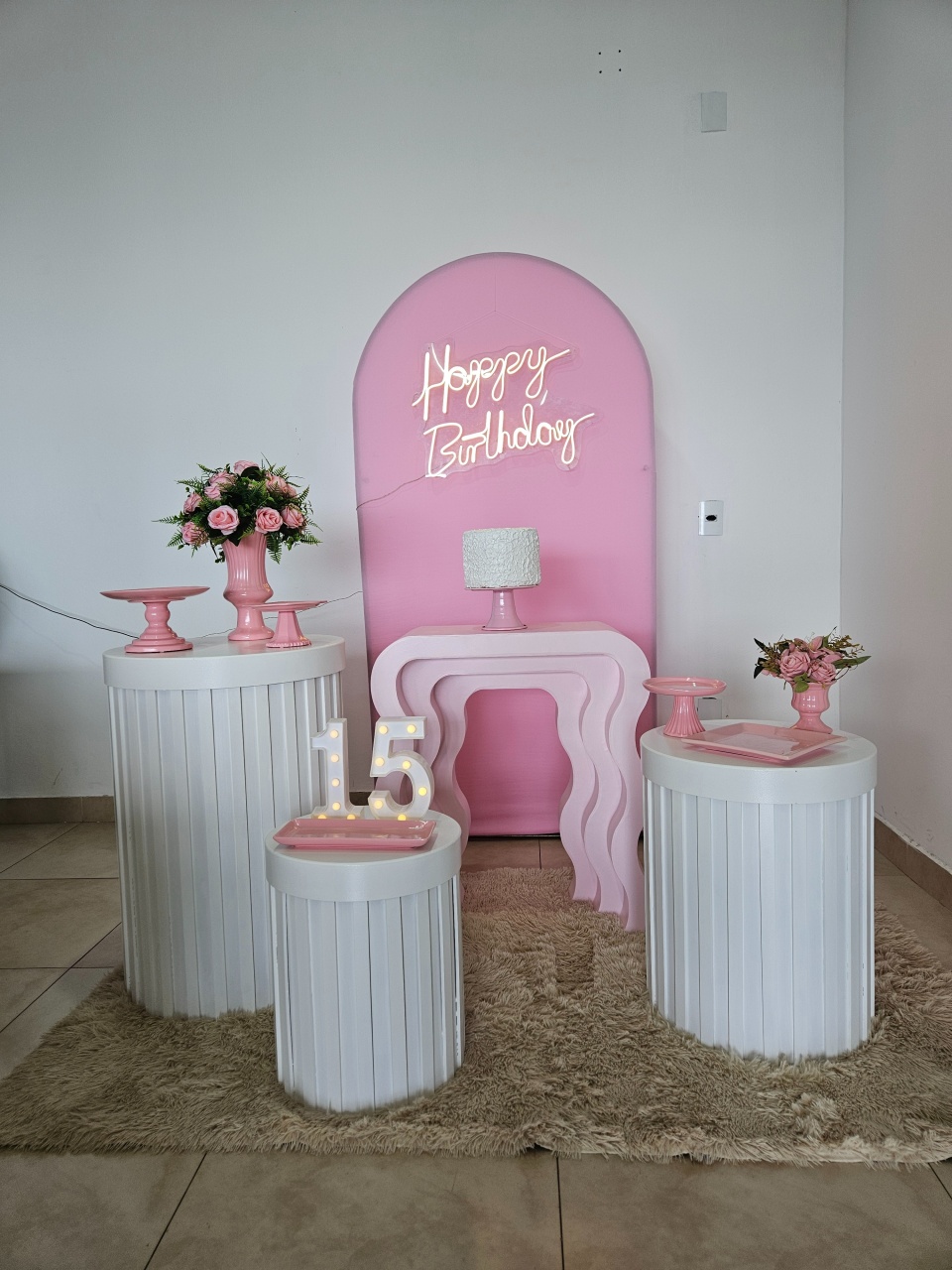 Kit Festa Fácil G - Adulto - Rosa   - DecorFest