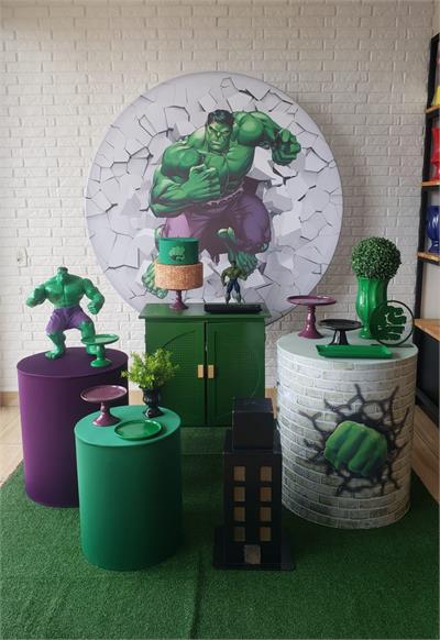 Kit Festa Facil M - Hulk - DecorFest