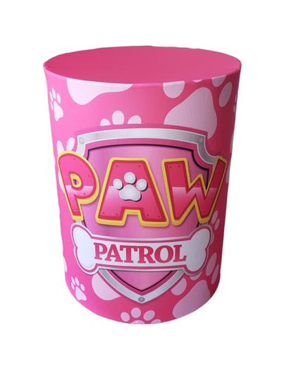 Capa de Mesa Cilindro M - Patrulha Canina Skye - DecorFest