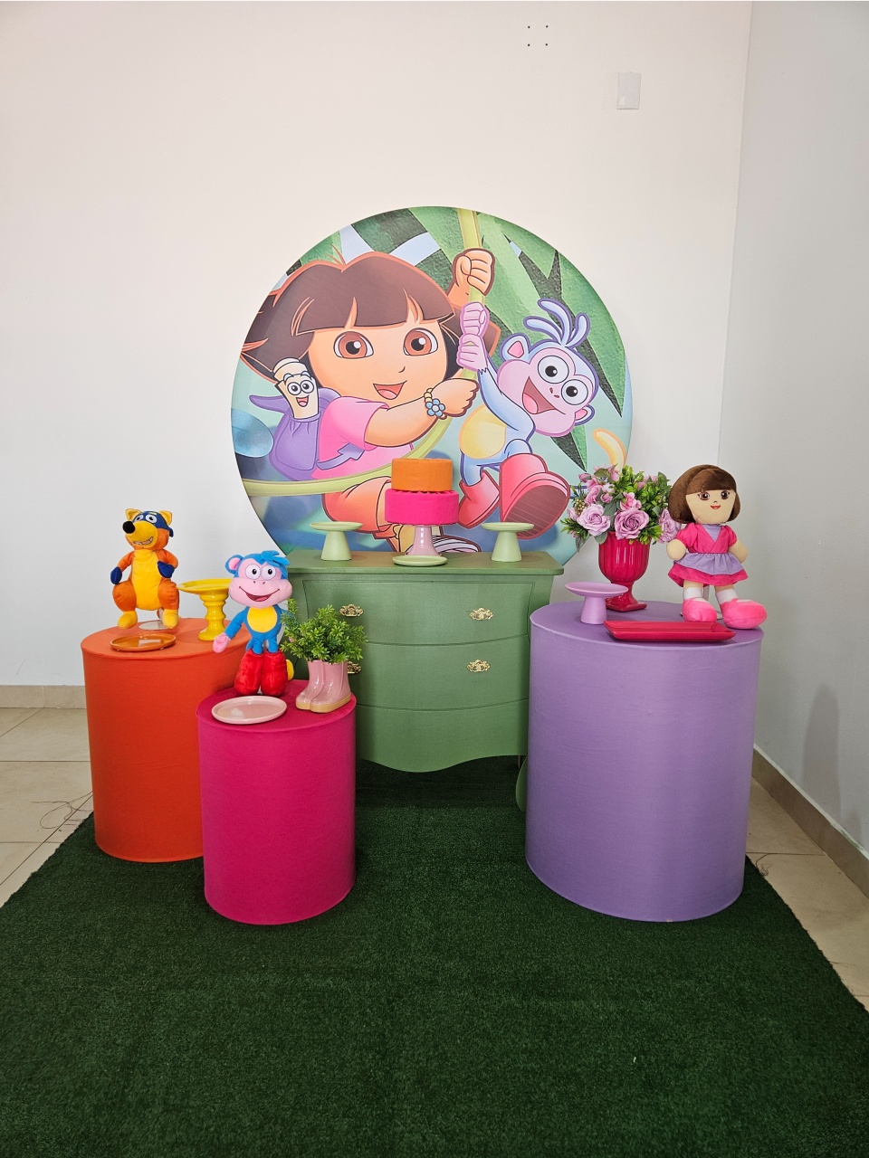 Kit Festa Facil M - Dora Aventureira - DecorFest