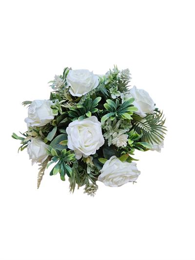 Arranjo de Flores - Rosas Branca - DecorFest