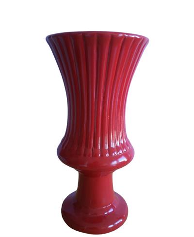 Vaso Taça Real Vermelho - Louça - DecorFest