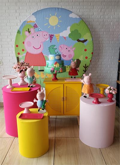 Kit Festa Facil M - Peppa Pig - DecorFest