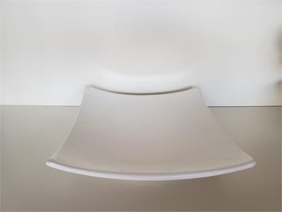 Prato Quadrado Branco - Louça - DecorFest