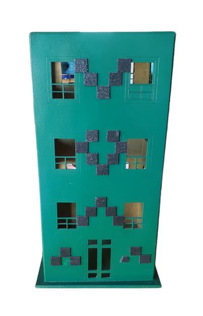 Prédio Mdf Verde - Super Herois - DecorFest
