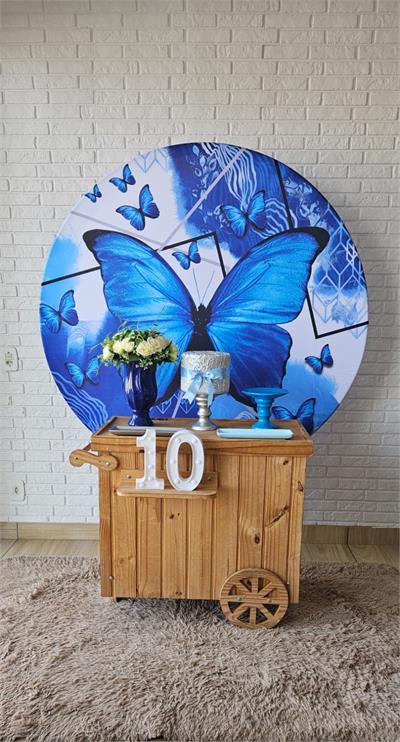 Kit Pocket Car - Borboleta Azul - DecorFest