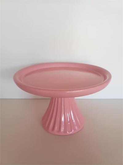 Bandeja Redonda Alta Rosa - Louça - DecorFest