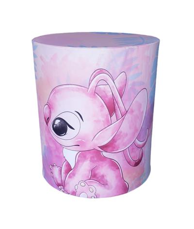 Capa de Mesa Cilindro G - Stitch - DecorFest