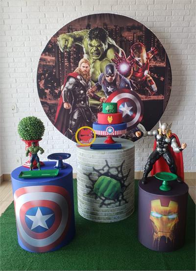 Kit Festa Facil P - Vingadores - DecorFest