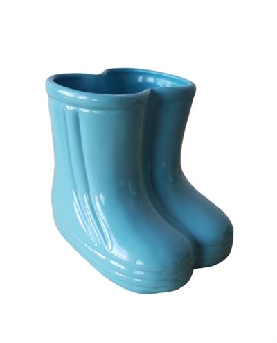 Botinha Azul Louça - DecorFest