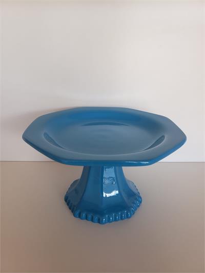 Bandeja Azul Turquesa Oitavada P Louça - DecorFest