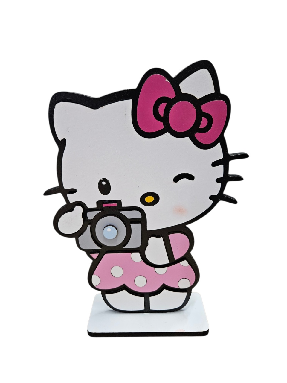 Display/Totem de Mesa - Hello Kitty Fotógrafa  - DecorFest