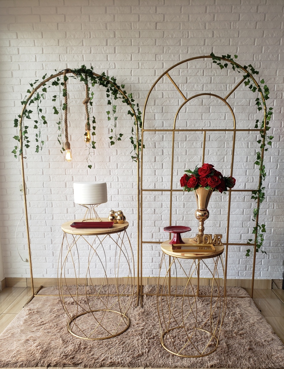 Kit Casamento/Noivado Marsala - DecorFest