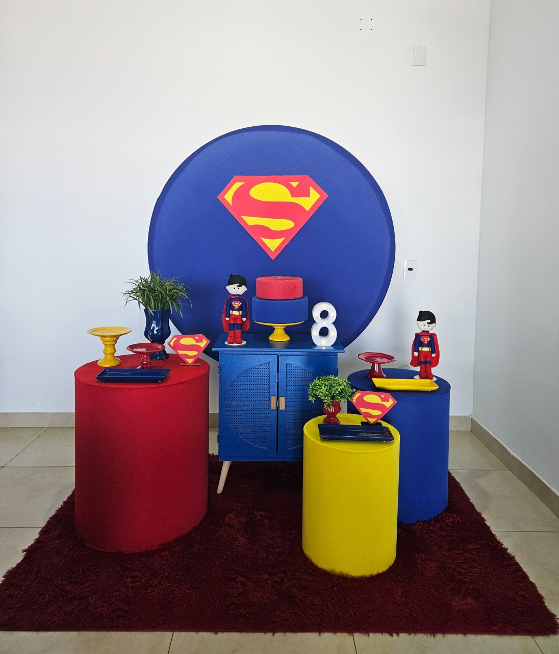 Kit Festa Facil M - Super Homem (Superman) - DecorFest