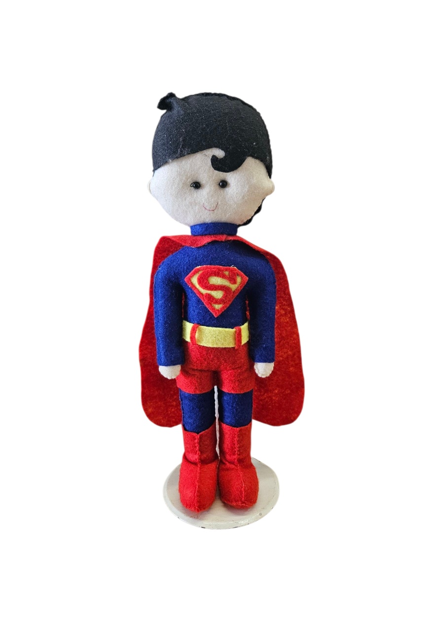 Boneco Super Homem Feltro - DecorFest