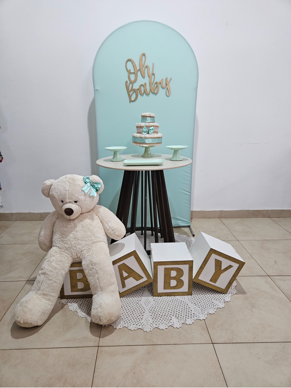 Kit Chá de Bebê P - Verde Candy - DecorFest