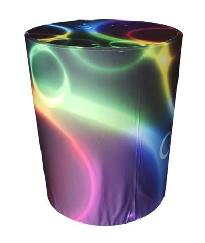 Capa de Mesa Cilindro M - Neon Estampada - DecorFest