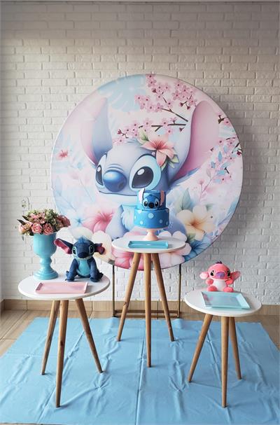 Kit Festa Facil - Stitch Rosa - DecorFest