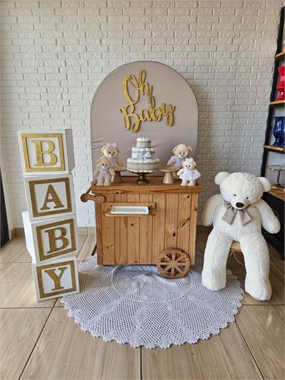 Kit Chá de Bebê Nude Ursos - DecorFest