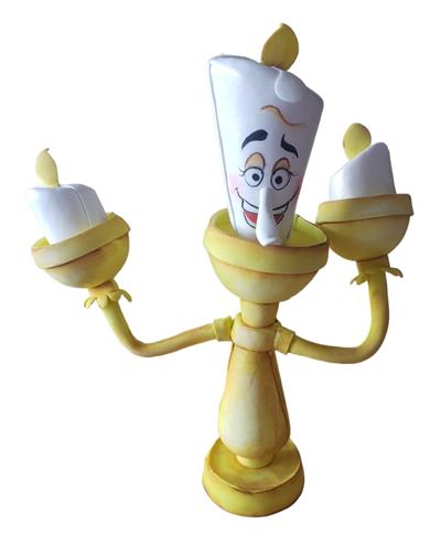 Castiçal - A Bela E A Fera - DecorFest