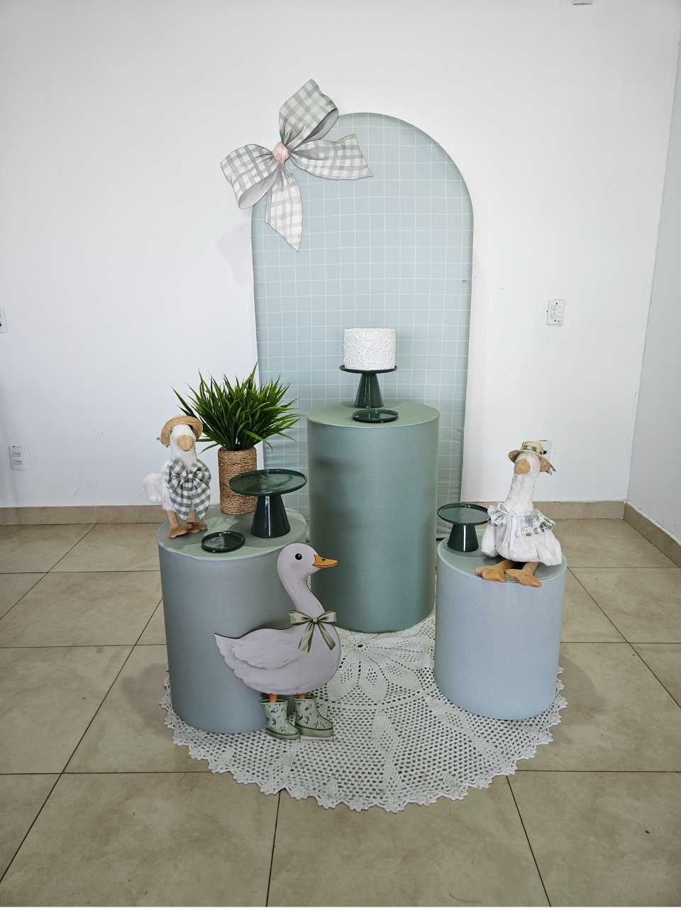 Chá de Bebê P - Ganso Verde - DecorFest