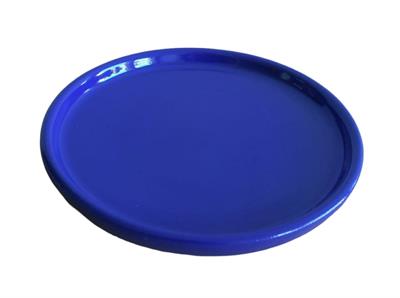 Prato Azul Arara Redondo Pp Louça - DecorFest