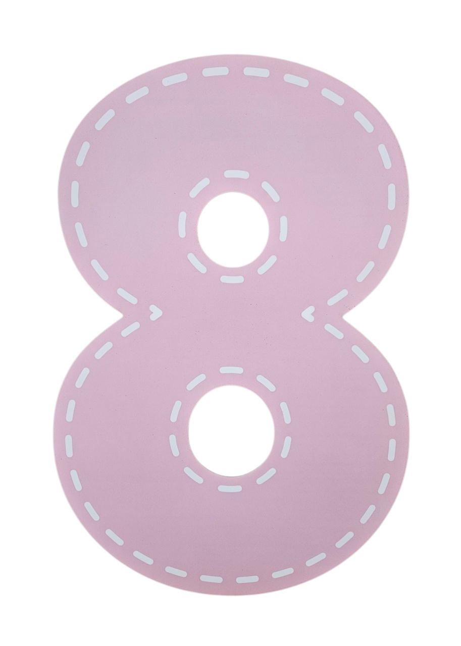 Número 8 Rosa - DecorFest