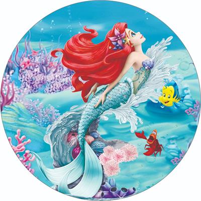 Painel Redondo A Pequena Sereia - DecorFest