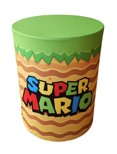 Capa de Mesa Cilindro M - Super Mário - DecorFest