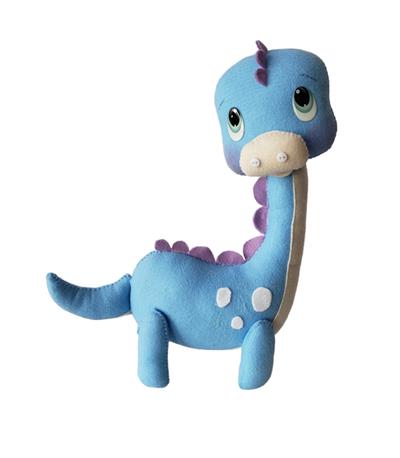 Dinossauro Baby - Azul Claro Feltro - DecorFest