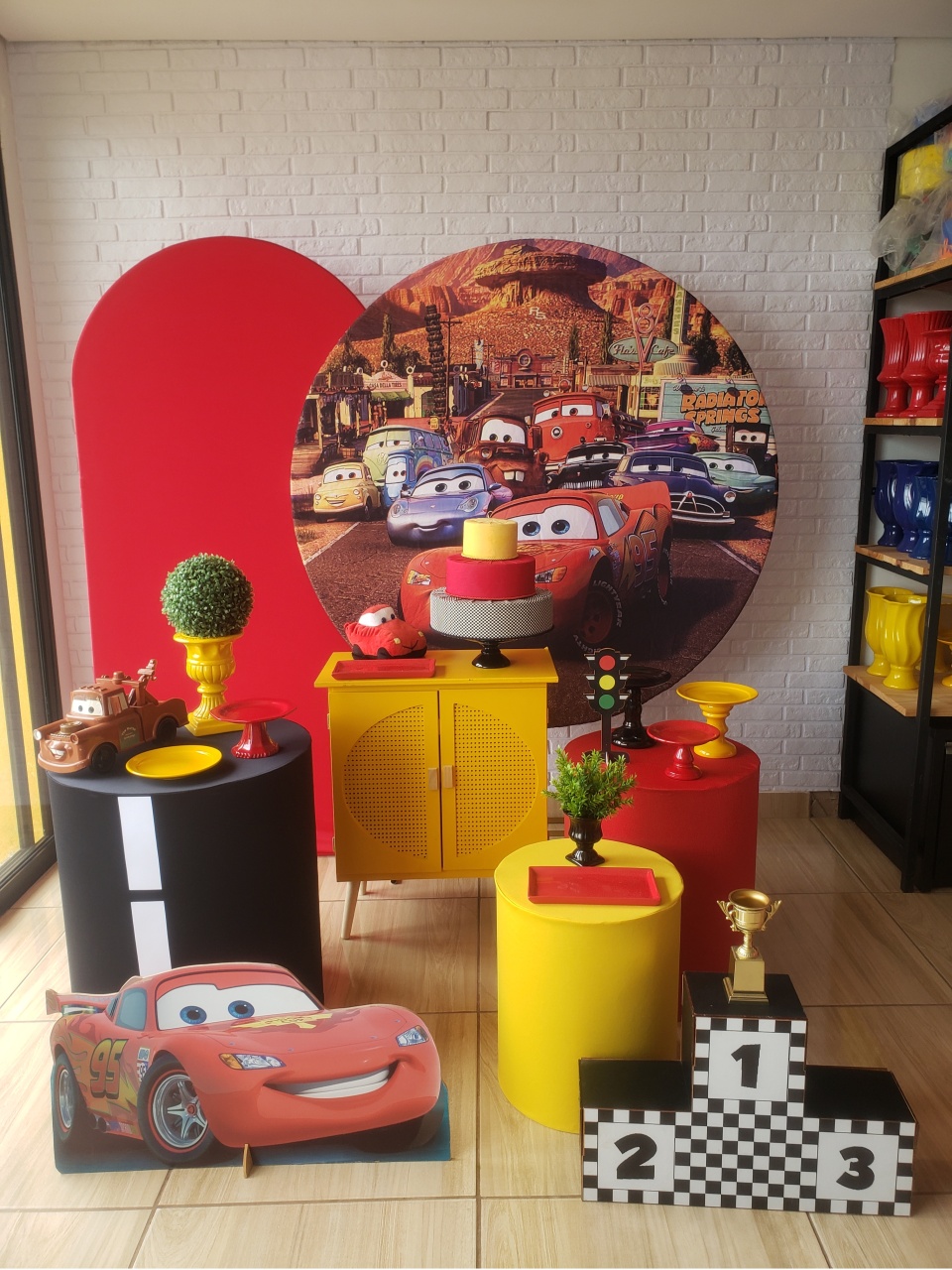 Kit Festa Facil G - Carros - DecorFest