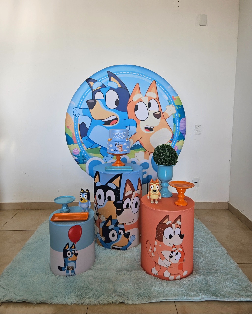 Kit Festa Facil P - Bluey E Bingo - DecorFest