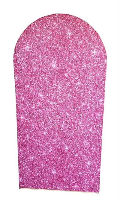 Painel Romano Tecido Pink Glitter - DecorFest