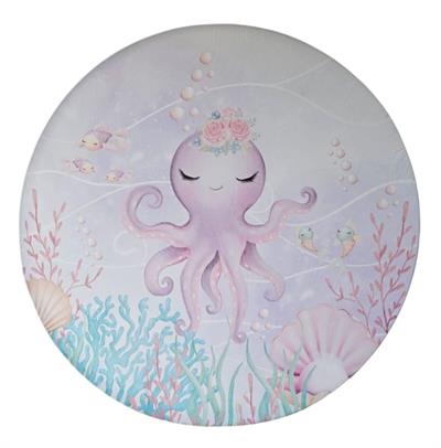 Painel Redondo Fundo Do Mar - Menina - DecorFest