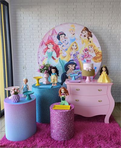 Kit Festa Facil M - Princesas Disney - DecorFest