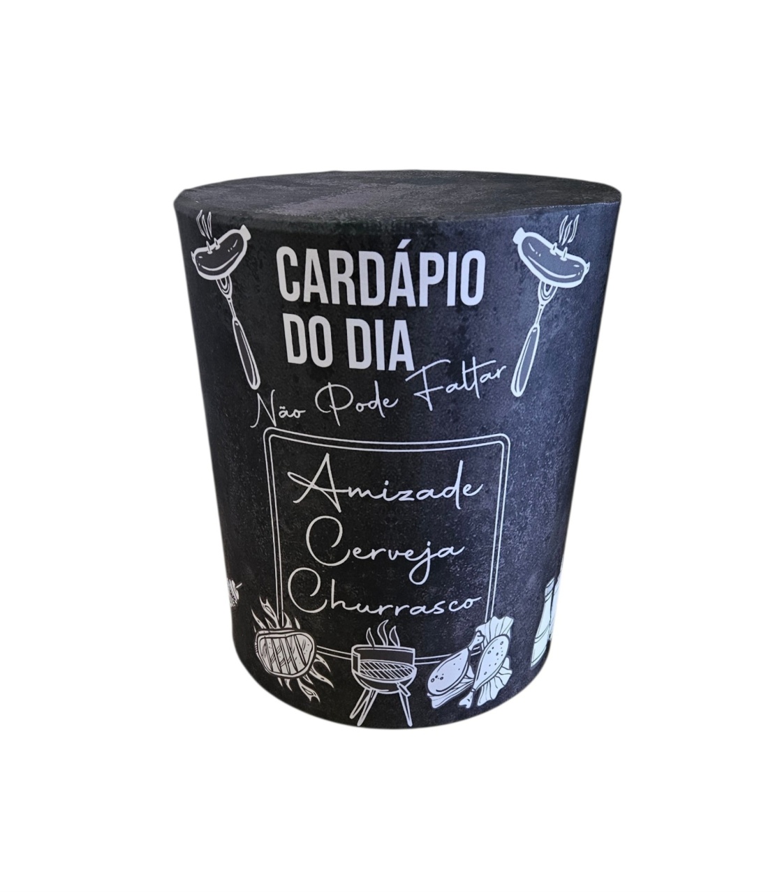Capa Mesa Cilindro M - Churrasco - DecorFest