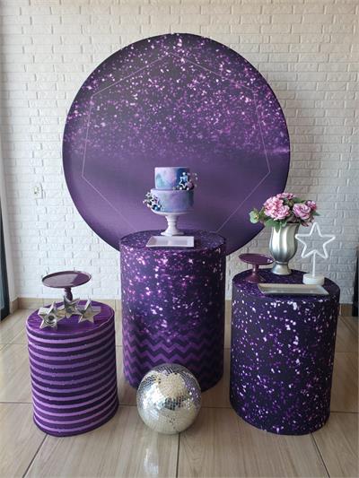 Kit Festa Facil P - Adulto - Roxo - DecorFest