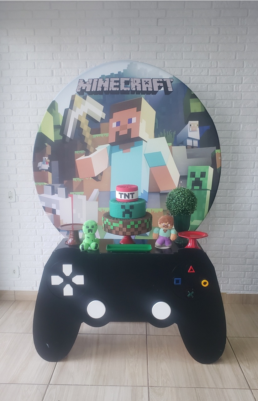 Kit Festa Facil Game - Minecraft - DecorFest