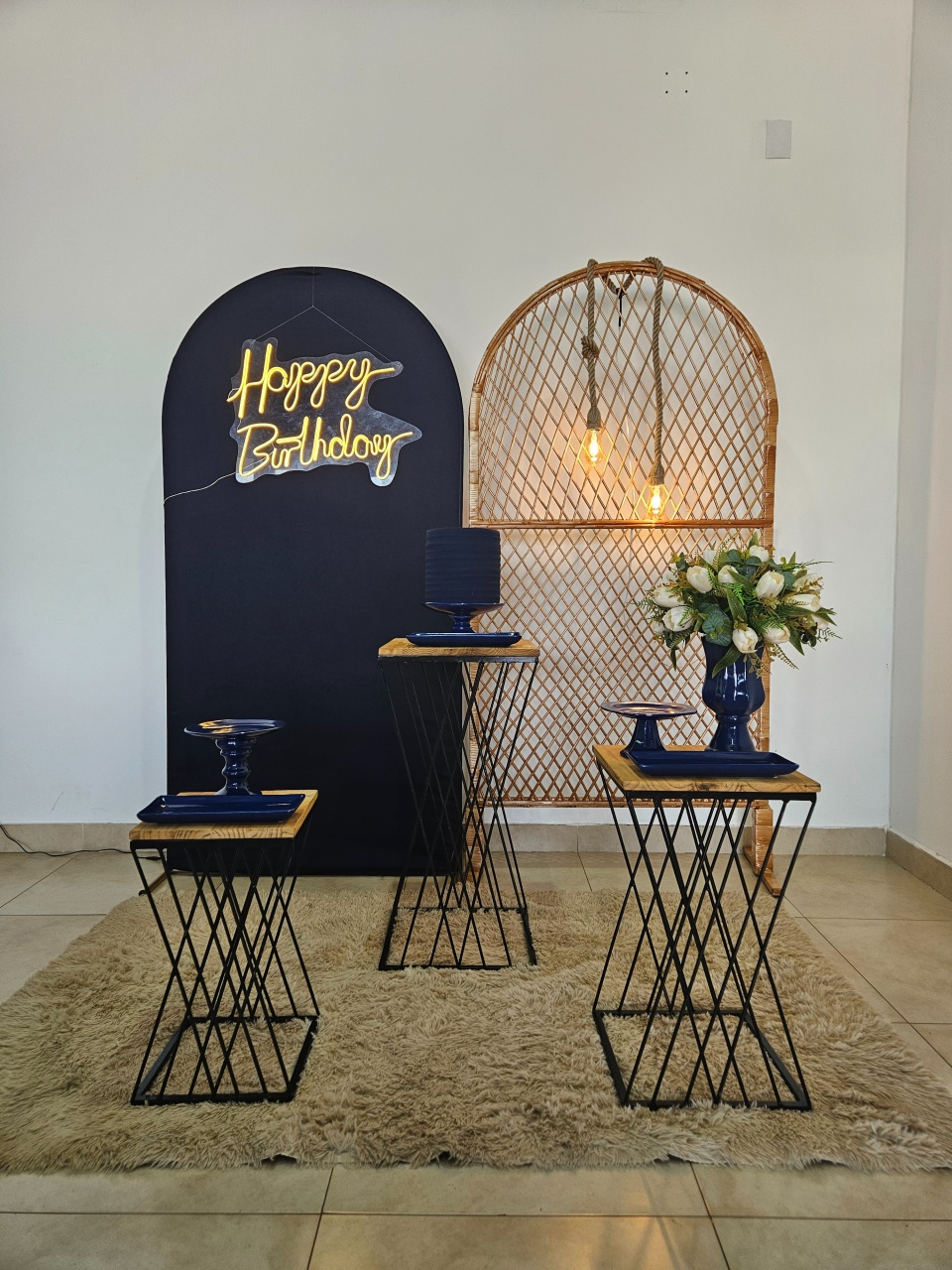 Kit Festa Facil M - Adulto - Azul Marinho - DecorFest