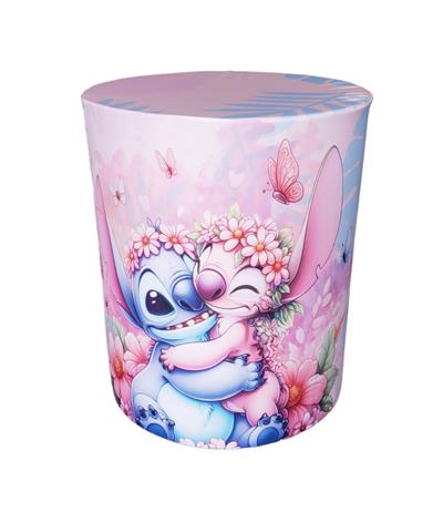 Capa de Mesa Cilindro P - Stitch - DecorFest