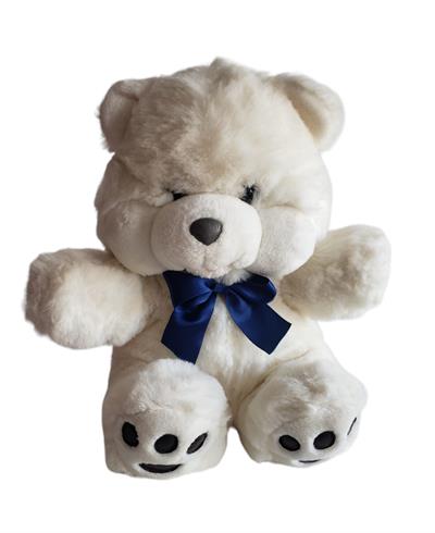 Urso Pelúcia Branco G - DecorFest