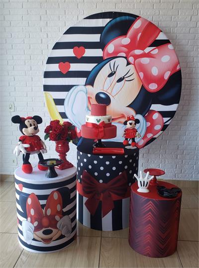 Kit Festa Facil P - Minnie Vermelha - DecorFest