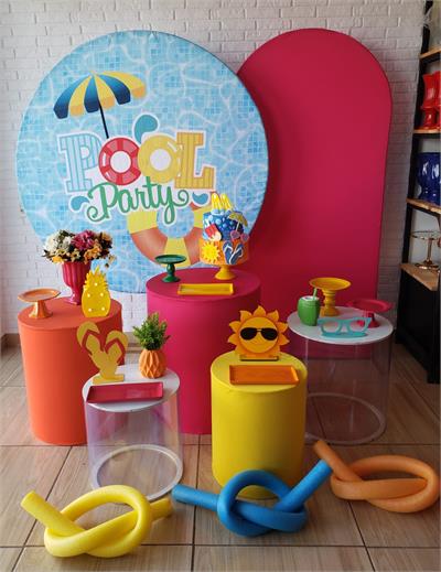Kit Festa Facil G - Pool Party - DecorFest